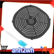 【A-NH】Air Fryer Replacement Grill Pan for 7QT Air Fryers,Crisper Plate,Air Fryer Accessories,Non-Stick Fry Pan with Oil Brush