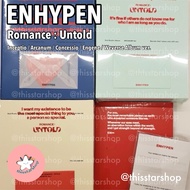 ENHYPEN Romance Album : Untold (Inceptio/Arcanum/Concessio/Engene/Weverse ver.)