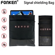 Fonken Phone Notebook Signal Blocker Bag Car Key Signal Shielding Bag RFID Blocking Bag Anti-theft P