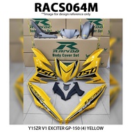 RAPIDO YAMAHA Y15 V1 BODY COVER SET EXCITER GP-150 (4) YELLOW STICKER TANAM ( RACS064M ) BODY COVER 