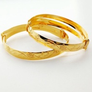 Harga Offer 😍Cheaper Price New Gold Ready Stock Baby Bangle Bajet Emas 916 👍Free adjust