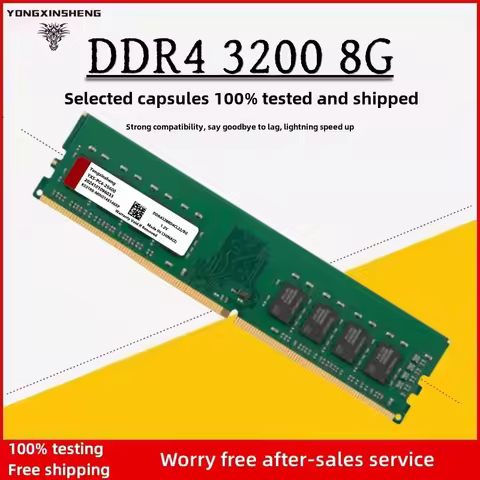 DDR4 8GB Desktop Memory Ram PC4 2133 2400 2666 3200MHZ 1.2V UDIMM 2RC8 CL22 288PIN MOM-ECC Unbuffere