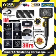 AUTOOL SVB305 Smart Articulating Borescope | Endoscope Camera | HD Display | Waterproof