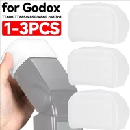 [AUTO&3C] 1/2/3PCS - Flash Diffuser Camera Bounce Dome Light Softbox Compatible with Godox TT600/TT6