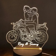 為最愛的車製盞燈【質感線條】原木Led夜燈藍芽喇叭   客製化夜燈