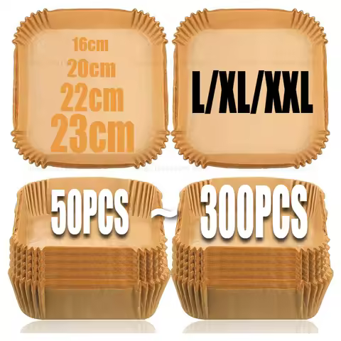 Non-Stick Parchment Paper Liners for Air Fryer Baking Sheets for Healthy Cookingfor Roasting in Micr