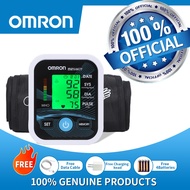 【เป็นทางการ】OMRON เครื่องวัดความดันโลหิตอัตโนมัติ (แถม Adapter ฟรี) ฟรีแบตเตอรี่ AA Blood Pressure Monitor