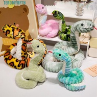 JEROMYBF Snake Plush Toy, Colorful Coiled Boa Plush Doll, Kids Toy Stuffed Animal 120/180cm Fluffy B
