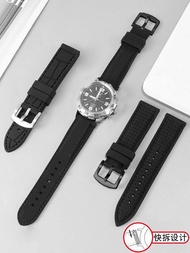 2024 High quality㍿ 蔡-电子1 Silicone watch strap suitable for Tissot Seiko Casio Citizen 19 20 21 22mm waterproof rubber strap