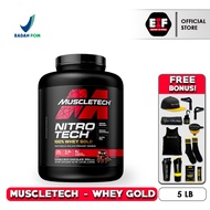 MUSCLETECH NITROTECH WHEY GOLD 5 Lbs / 2.28 Kg - MUSCLE GAINER NITRO TECH SUSU FITNESS OLAHRAGA PENA