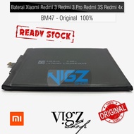 Baterai Xiaomi Redmi 3 Redmi 3 Pro Redmi 3S Redmi 4X Bm47 Original