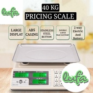 40KG PRICING SCALE COMPUTER WEIGHTING SCALE DIGITAL SCALE TIMBANG HARGA TIMBANG MARKET