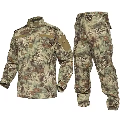 Airsoft Tactical BDU Uniform Kryptek Mandrake Camouflage Suit Airsoft Paintball Shirt Hunting Clothi