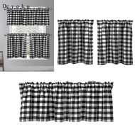 Devoko Cafe Curtain Window Tier Curtain, Semi Curtain Window Treatment Voile Window Curtain, Tier Cu