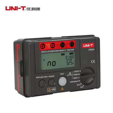 UNI-T UT502A Digital Insulation Resistance Tester 250V-2500V Megohmmeter High Precision DAR PI Test 