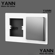 YANN1 Switch Socket Panel, Plastic Universal Wall Panels,  Switch Socket Frame Electrical