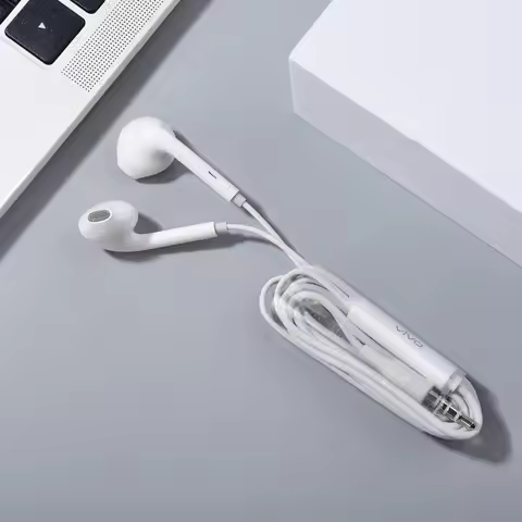 VIVO Wired Earphone 3.5mm In-Ear With Built-in Microphone Sports Headphones For vivo Y53S Y72 Y52 Y3