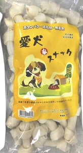 白色牛皮結骨(潔齒磨牙) 中大型犬小食 (±40pcs, 4.5吋) (M) 