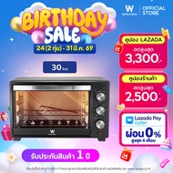 Worldtech เตาอบไฟฟ้า 30L รุ่น WT-OV30L_BLK ขนาด 30 ลิตร Oven เตาอบ เตาอบลมร้อน เตาอบตั้งโต๊ะ ไมโครเว