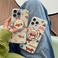 Cute Dog Case + Iring Mag TPU-S1349