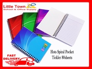 Hots Pocket Memo Side Spring Tickler Notebook
