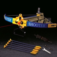 Parent-child outdoor traditional large crossbow gun sucker archery toy set boy shooting bow and arrow toy 9 years old.