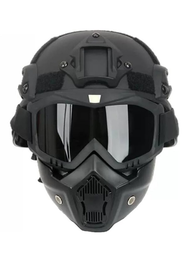 Military Tactical Full Face Helmet MICH ABS - Detachable Goggles & NVG Bracket for Riot Airsoft CS O