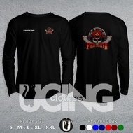 First In Last Out FireFighter T-Shirt FireFighter Logo Wings Free Your Name Long Sleeve Distro Shirt