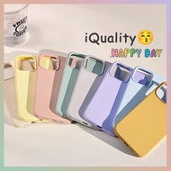 Morandi Solid Color Silicone Phone Case iPhone17 16 15 14 13 12 Pro Max i15 i16 i17 Shock-Resistant 