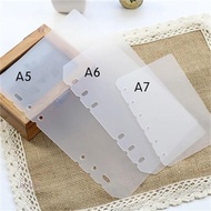 ROTUR Notebook Divider Notebook Accessories 2Pcs Board Page A5 A6 A7 B5 A4 Transparent Agenda Planner Separator