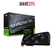 iHAVECPU VGA(การ์ดจอ) MSI GEFORCE RTX 5070 TI SHADOW 3X OC 16G - 16GB GDDR7