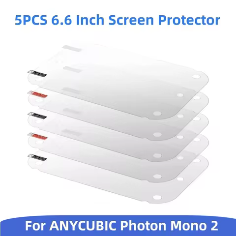 5PCS Screen Protector 6.6 Inch LCD Protective Film for Anycubic Photon Mono 2 Accessories Replacemen