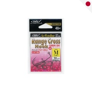 ODZ Range Cross Hook ZH-35-N (#4) - High Sensitivity Ajing Hooks - NS Black