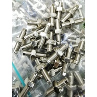 STAINLESS STEEL TAPPET SCREW // HEAVY DUTY EX5 VALVE NUT LONG SCREW TAPPET RACING PAKU TEPPET