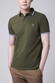 LTD เสื้อโปโลป้องกันแบคทีเรีย ผู้ชาย สีเขียวเข้ม | Anti-Bacteria Polo (Slim Fit) | 00931