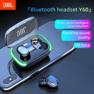 🔥100%Original Product+FREE Shipping🔥JBL TWS Y60 Bluetooth Wireless Headphones Stereo Bass Music Digital Display Touch Control With Mic for Phone PC