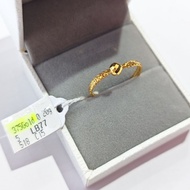 Cincin snek skin lembut emas 375 C15