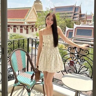 Daiquinii.bkk-Honey dress polka dot cream