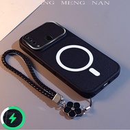 Suitable for Samsung A11 A20s New leather 3D magnetic suction ring+rope anti fall protective shell 0