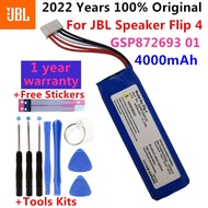 2022ของแท้100 ใหม่3.7V 4000mAh แบตเตอรี่ GSP872693 01 + เครื่องมือสำหรับ bateria JBL flip 4, flip 4พิเศษเครื่องมือแบตเตอรี่รุ่น