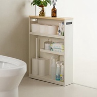 日本霜山 浴室廁所用多層式隙縫置物架(附輪)