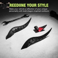 [A&B] 2Pcs Personalized Universal Car 3D Dragon Horn Roof Decoration Creative & Cool Car Exterior Ac