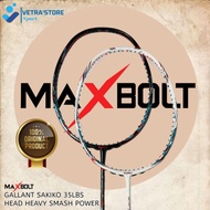 Original MAXBOLT GALLANT SAKIKO 35LBS BADMINTON RACKET (Bonus Bag & Grip)