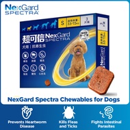 NexGard SPECTRA Oral 1 Tablet for Dogs All Ages Deworming Puppies and Adult Dogs to Remove Ticks and