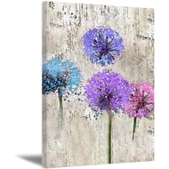 Dandelion Artwork For Walls Rustic Dandelion Wall Art Dandelion Decorations Abstract Colorful Dandel