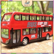 RC Tour Bus Model Toys Remote Control Bus Double Layer with Light Electric Simulation Realistic Bus 