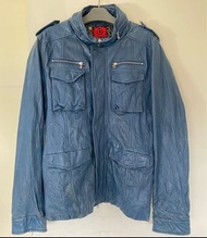 🈹🐑 BAUHAUS 包浩斯 Tough Jeansmith 羊仔皮 皮褸 Lamb Leather Jacket