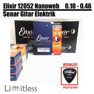 Elixir 12052 Nanoweb 010 - 046 Original Electric Guitar Strings