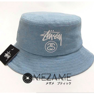 [MEZAME] 15SS Stussy 牛仔漁夫帽 淺藍色 夏日 沙灘 夏日 男女 情侶 Champion參考(海外代購・賣場另有深藍)