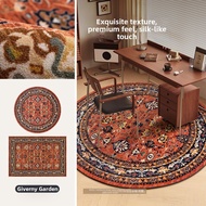 KENZAKI | Round Luxurious Vintage Red Persian Rug